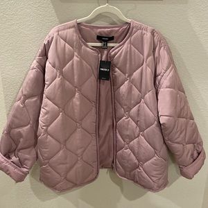 FOREVER 21 quilted puffer jacket